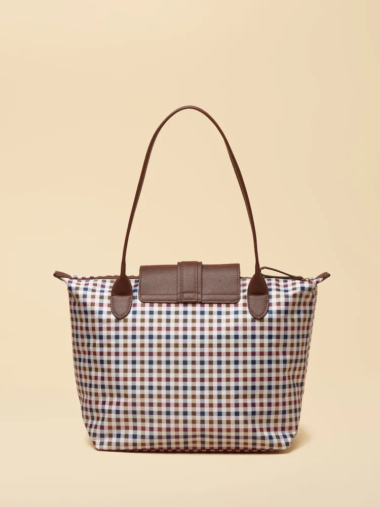 Joules Edie Gingham Tote Shoulder Bag