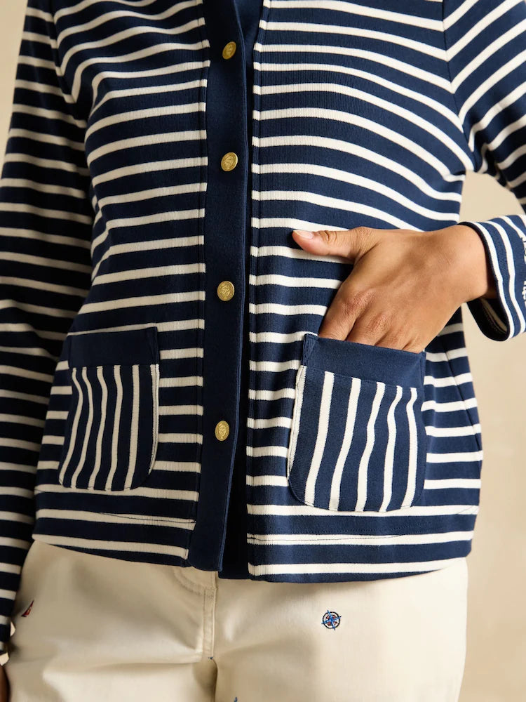 Joules Harbour Navy Jersey Cardigan