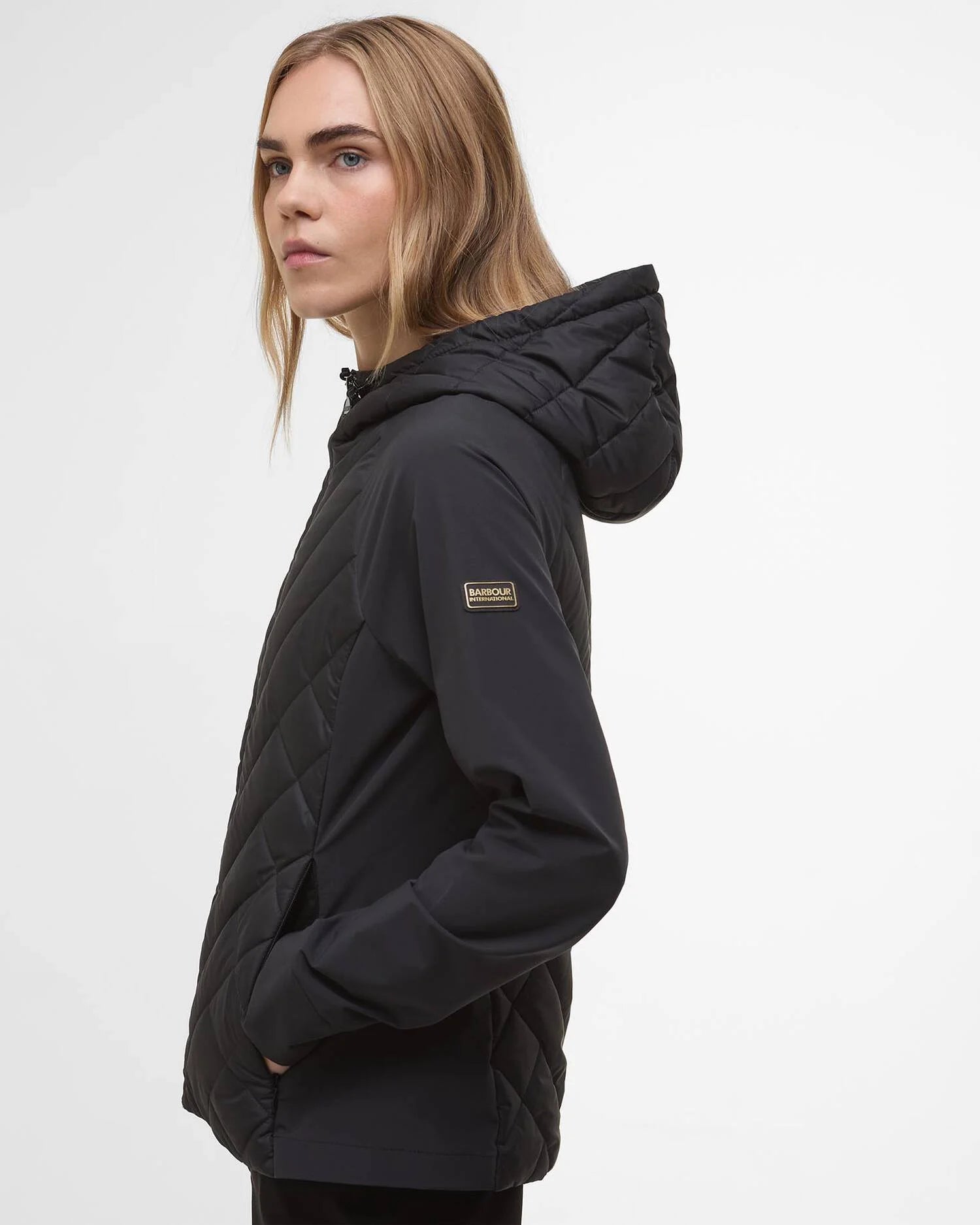 Barbour International Dakota Quilted Sweat - Black