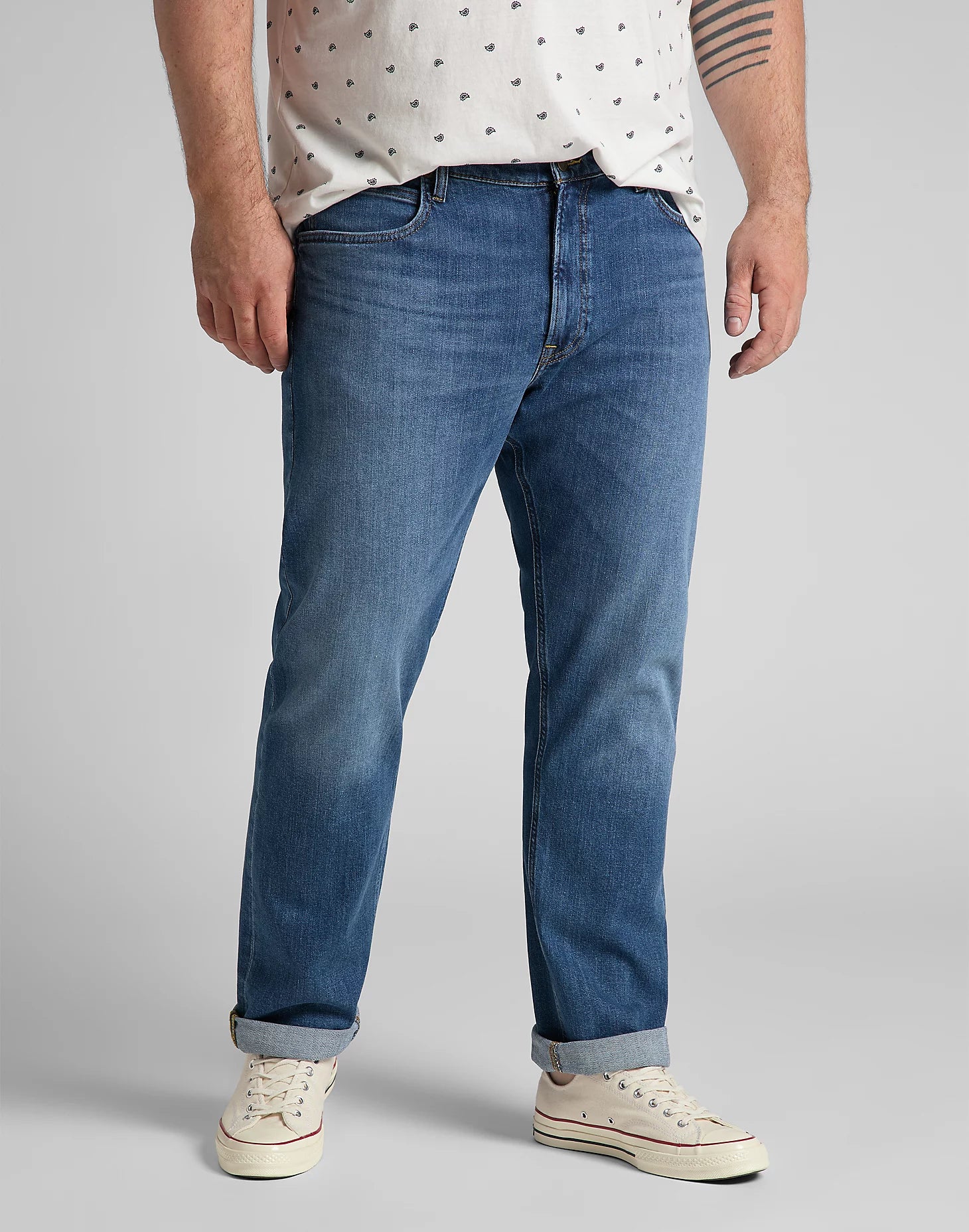 Lee Daren Zip Fly Reg Straight Jeans - Dark Freeport