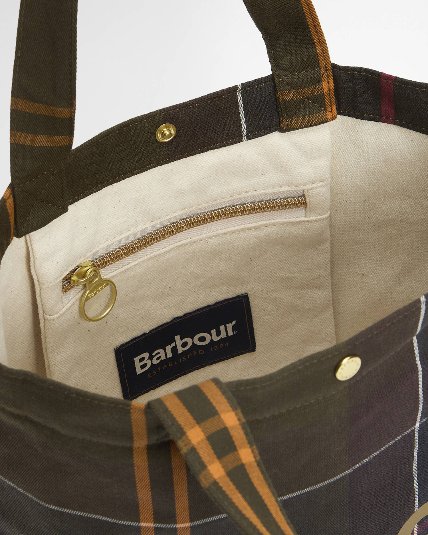 Barbour Mini Telfield Tartan Tote Bag - Classic Tartan