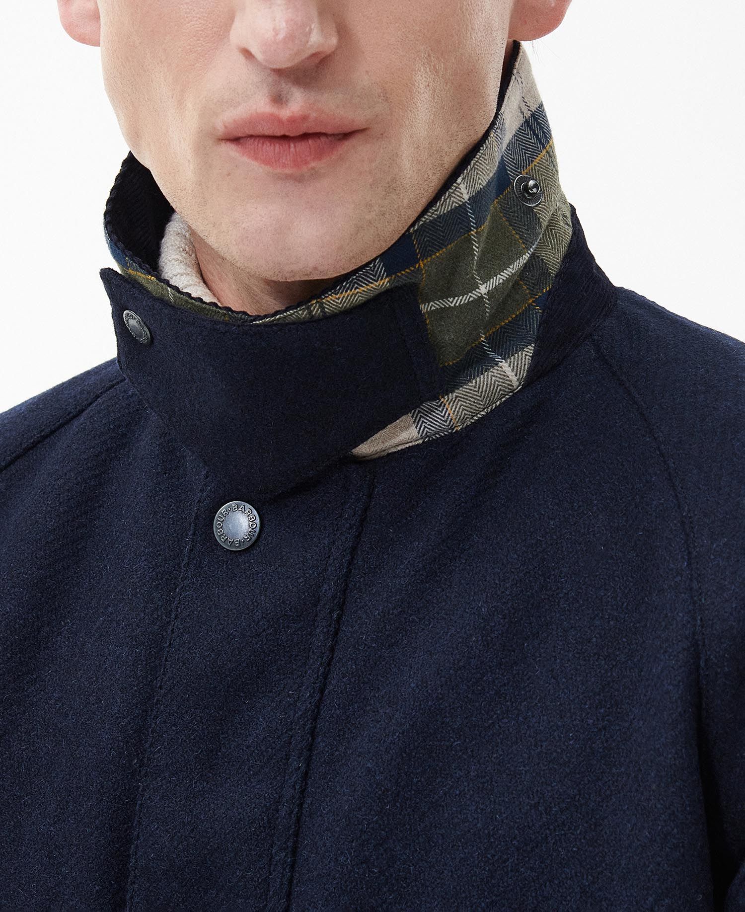 Barbour Bedale Wool Jacket - Navy