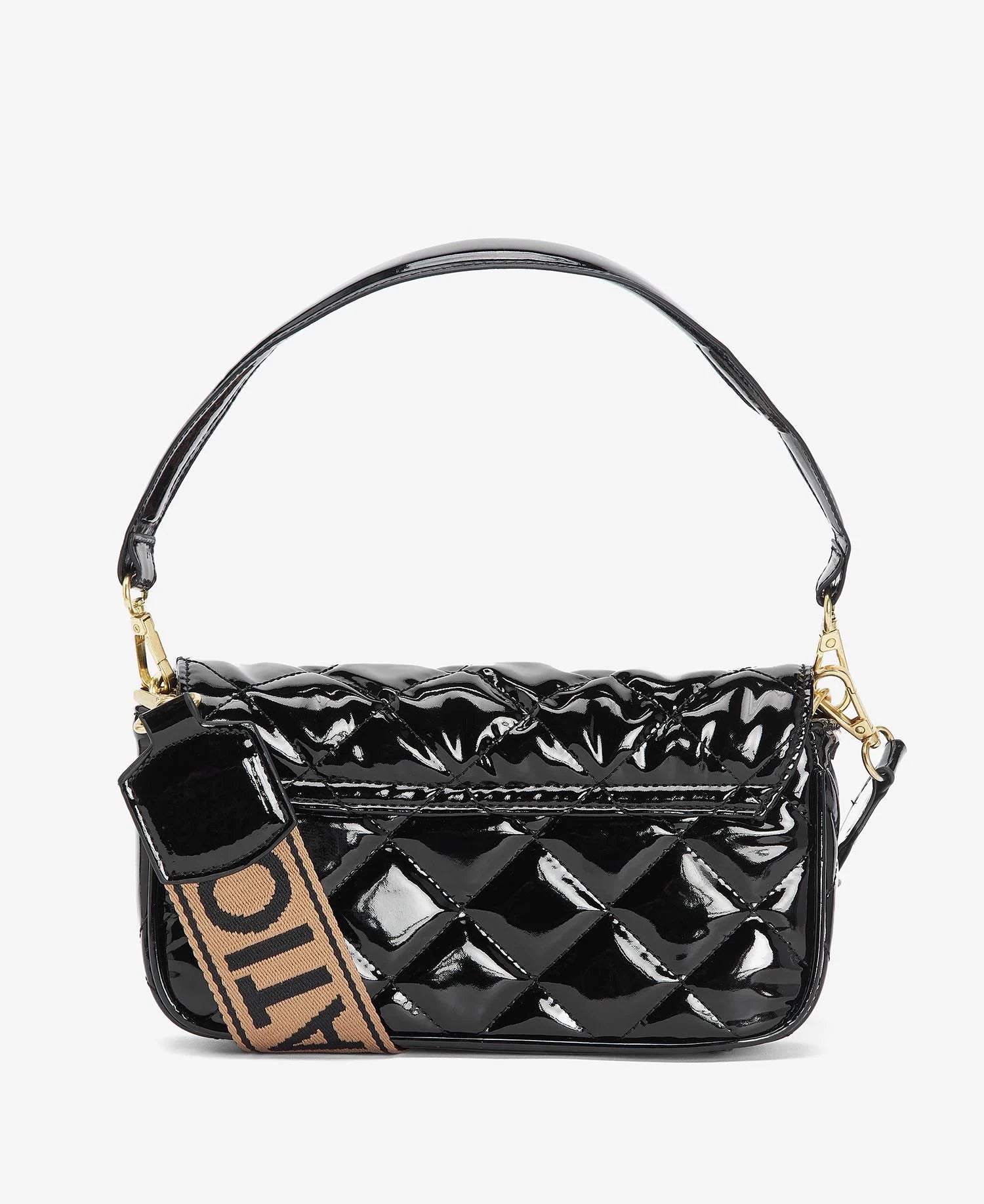 Barbour International Quilted Mini Soho Crossbody Bag - High Shine Black