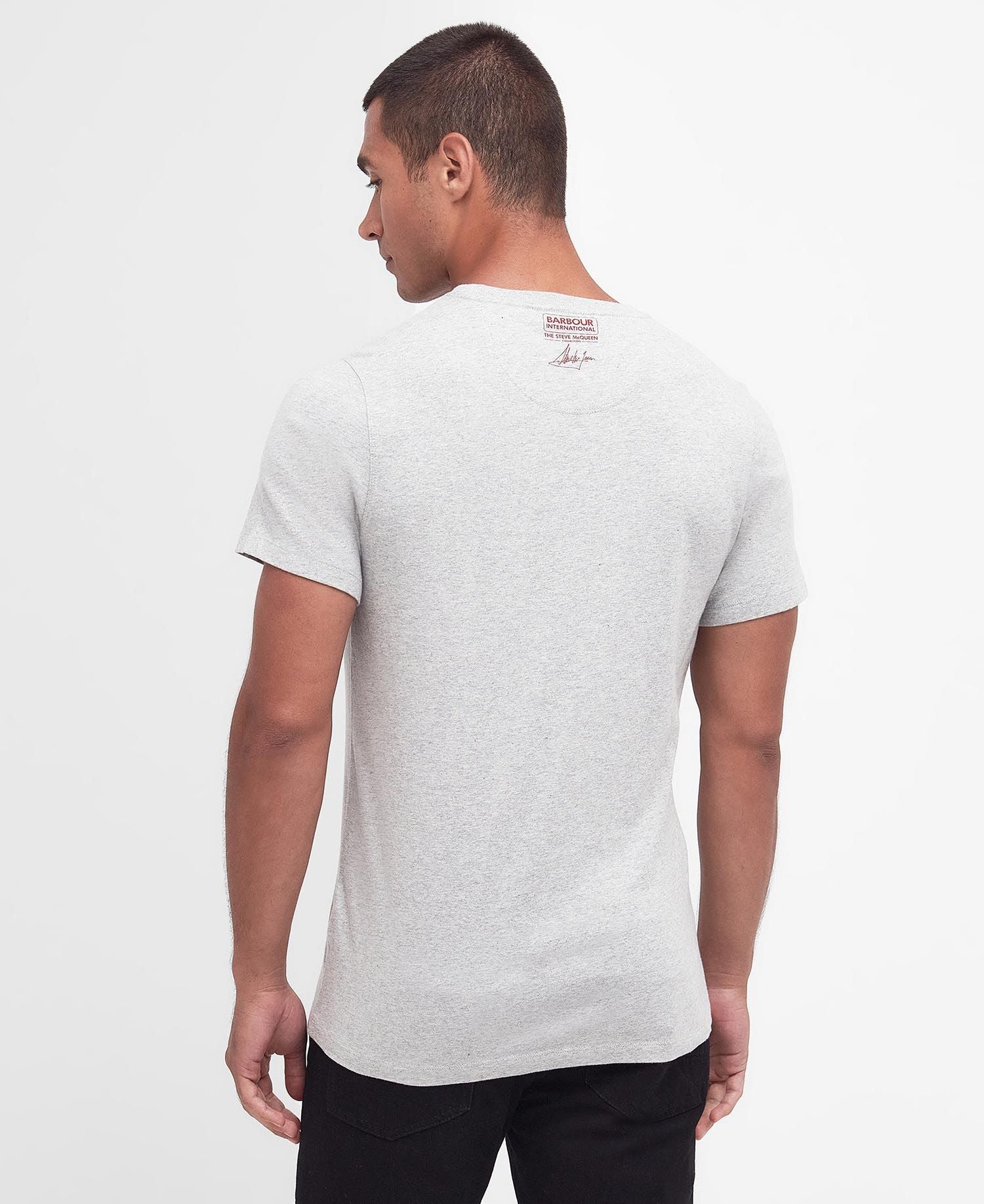 Barbour International SMQ Strike T-Shirt - Grey Marl