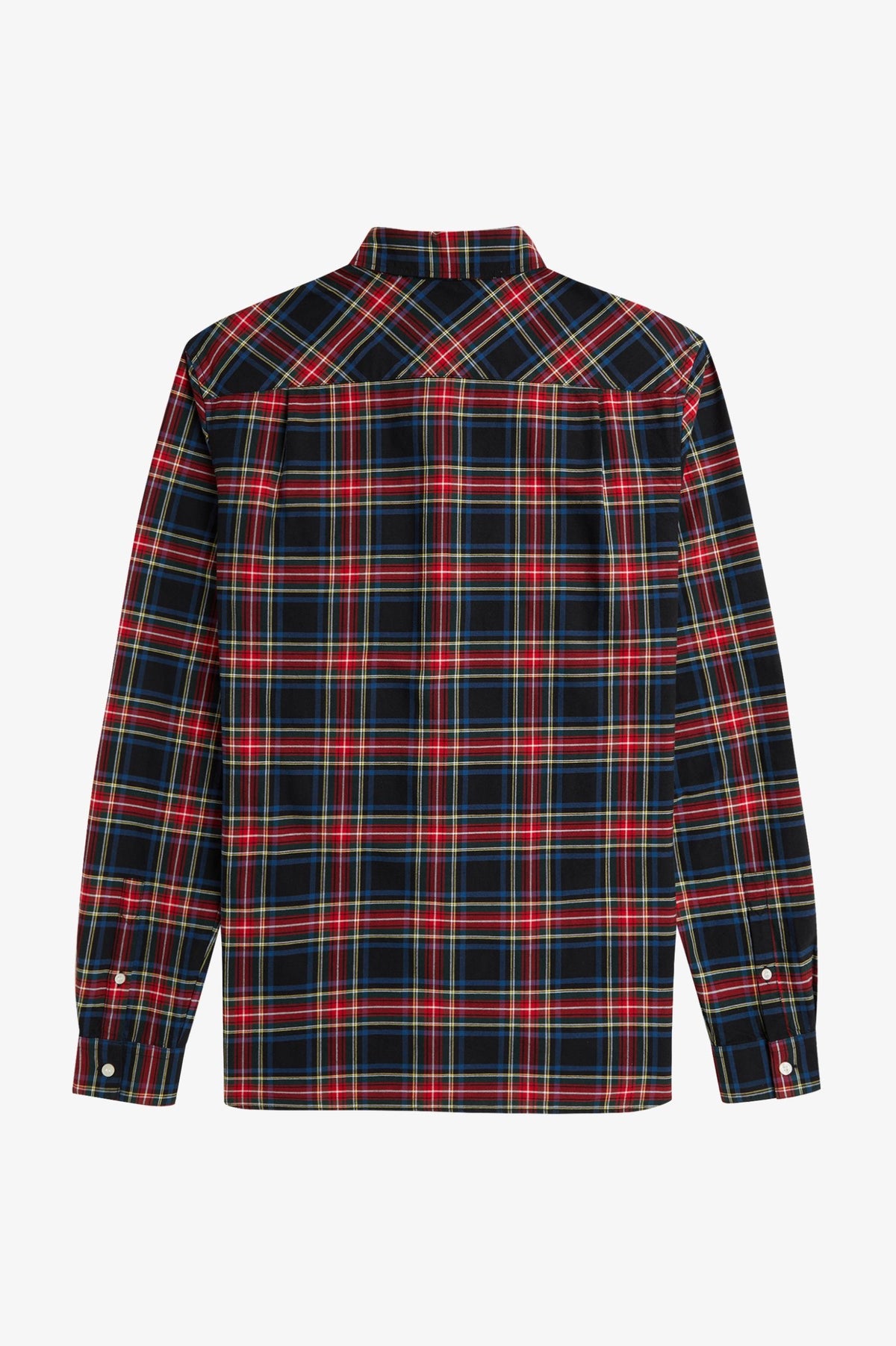 Fred Perry Stewart Tartan Oxford Shirt - Black