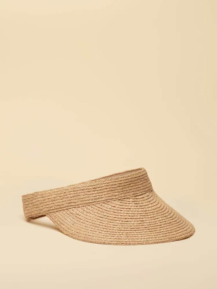 Joules Sunray Neutral Raffia Visor