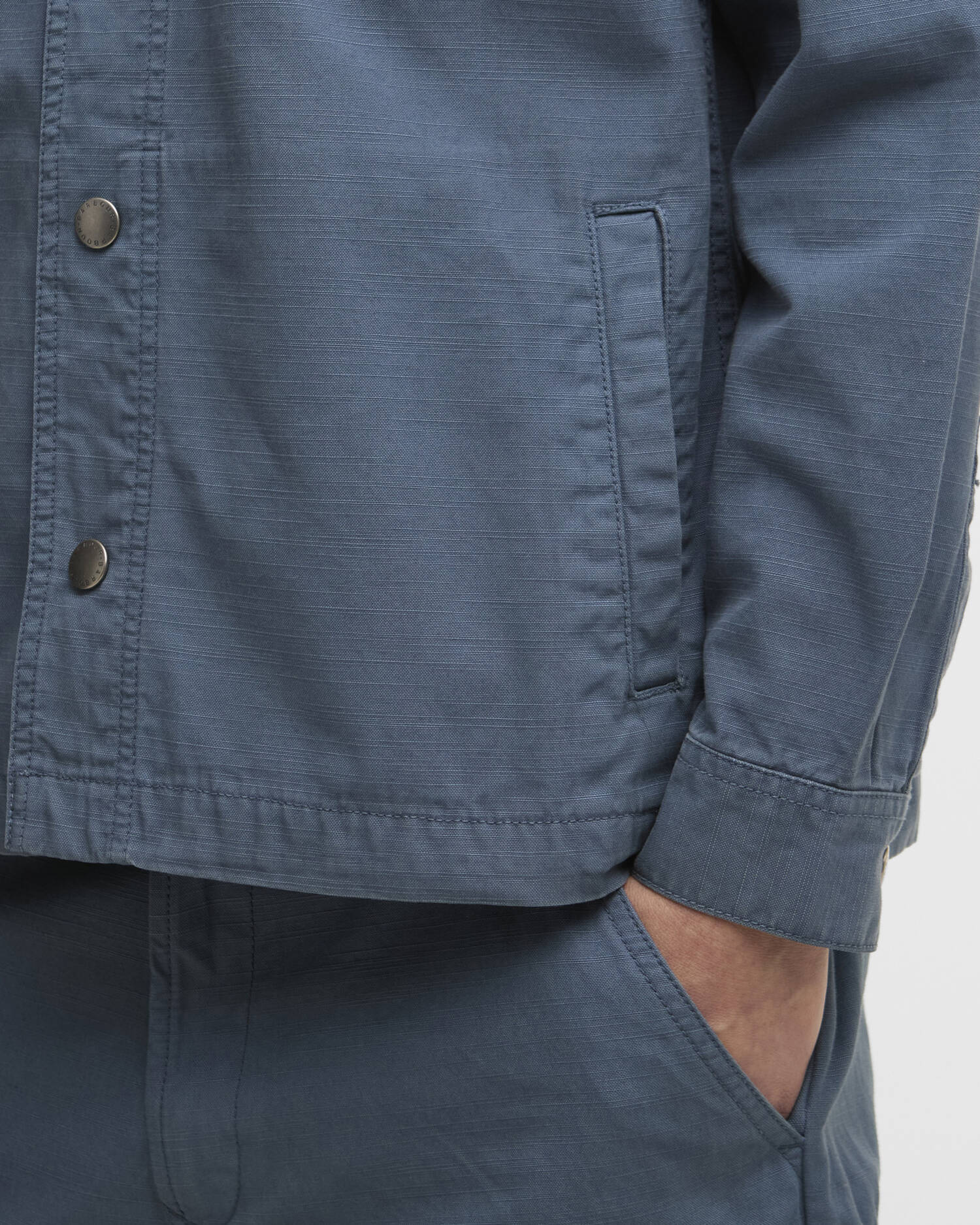 Barbour Draftmen Overshirt - Dusk Blue