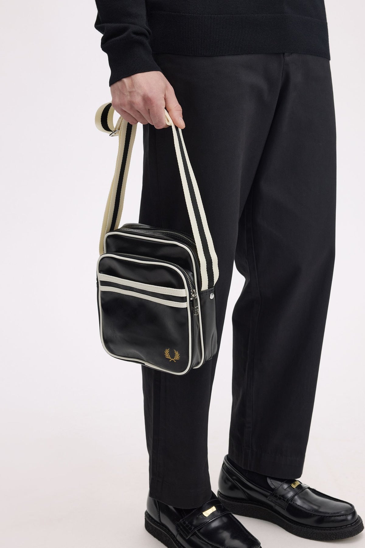 Fred perry Classic Side Bag - Black/Ecru