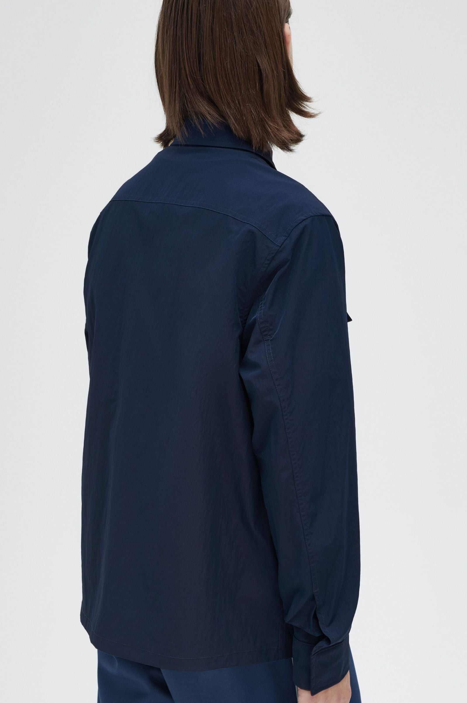 Fred Perry Zip Through Overshirt - Navy