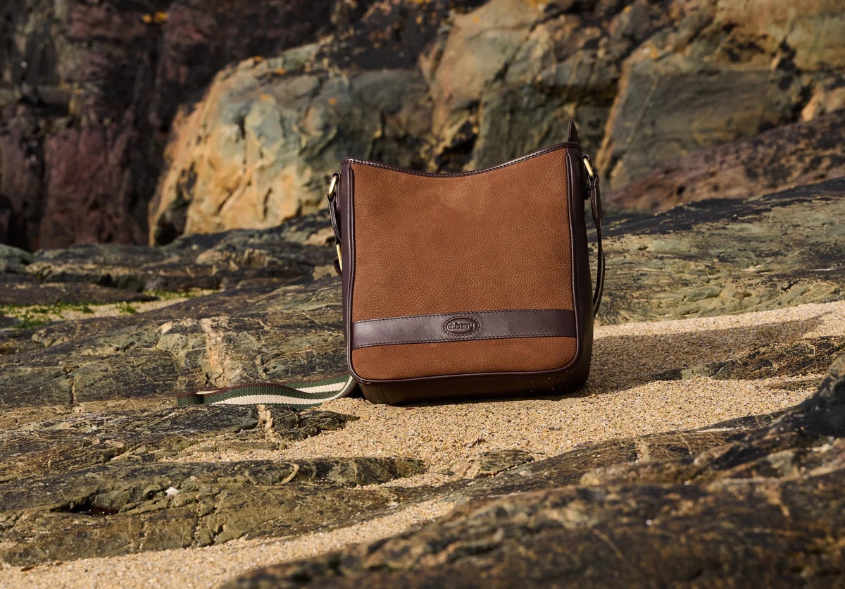 Dubarry Tullyfern Suede And Leather Handbag - Walnut