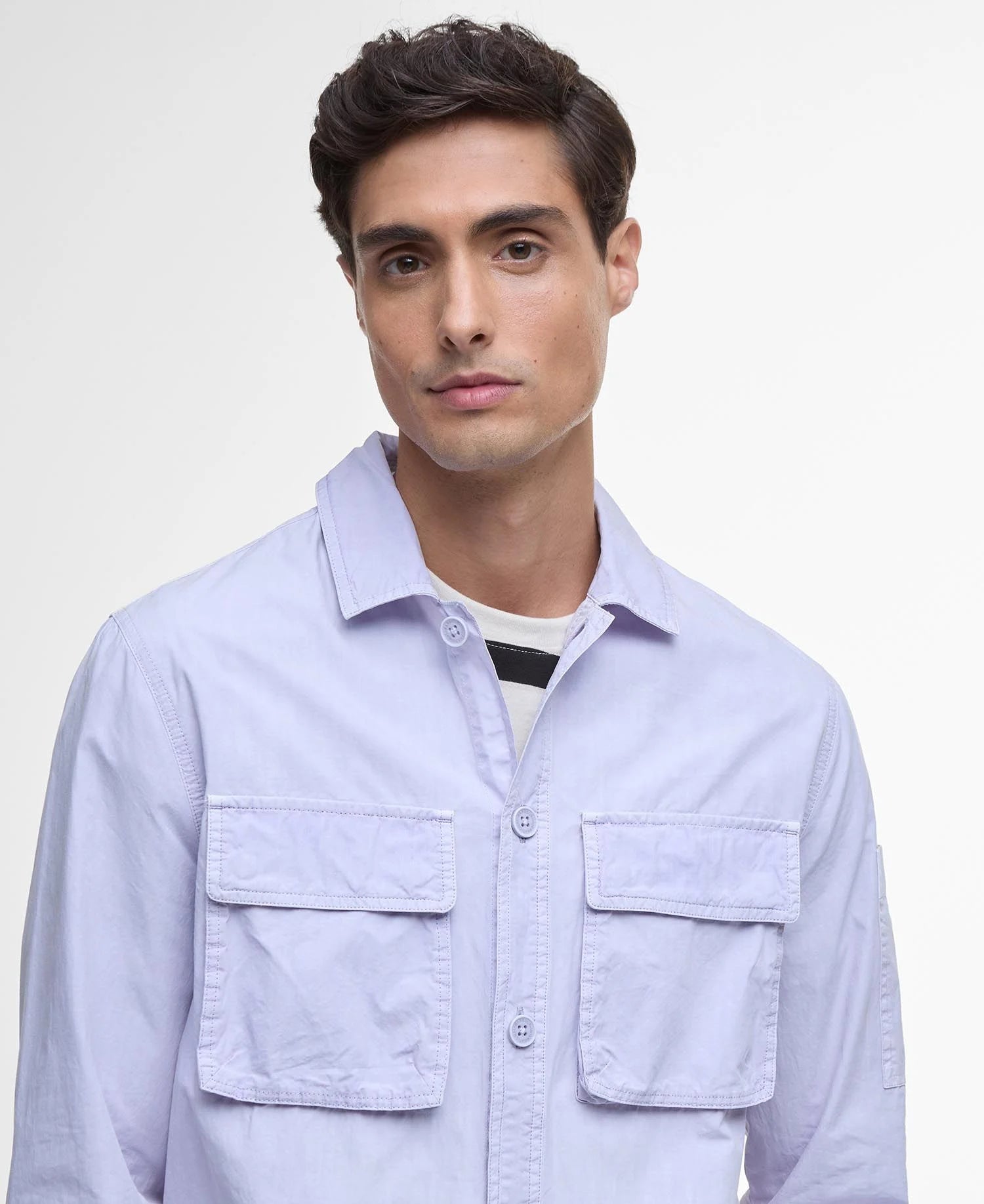 Barbour International Kenneth Garment Dyed Overshirt - Thistle