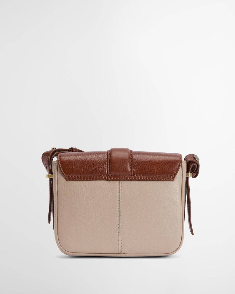 Barbour Mini Rosa Leather Crossbody Bag - Pebbled Pink/Brown