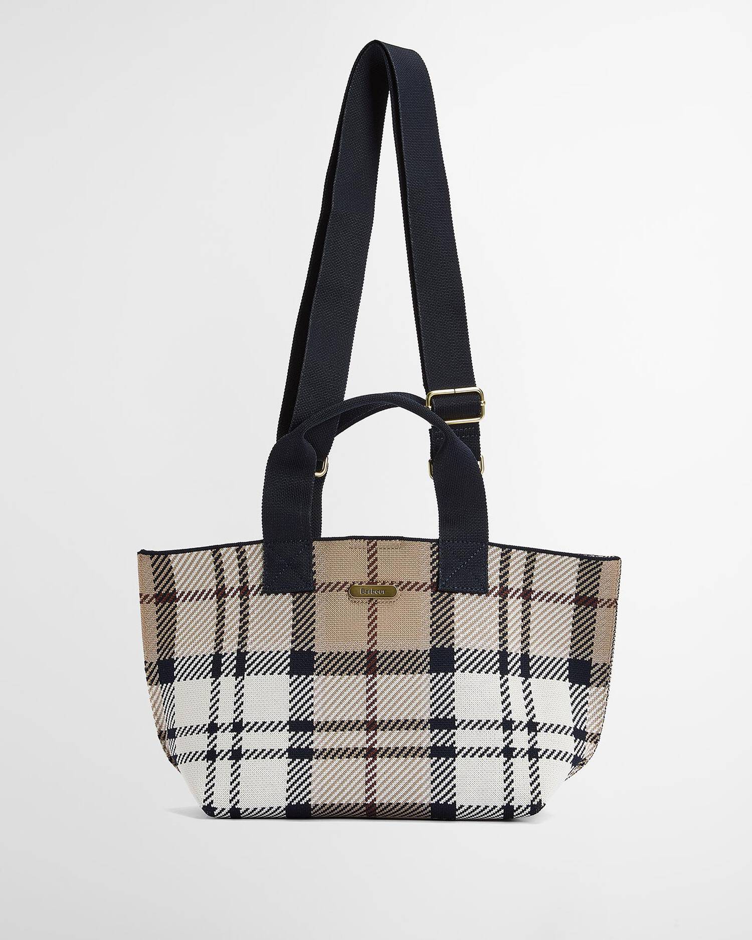 Barbour Layla Tartan Mini Tote Bag - Rosewood Tartan