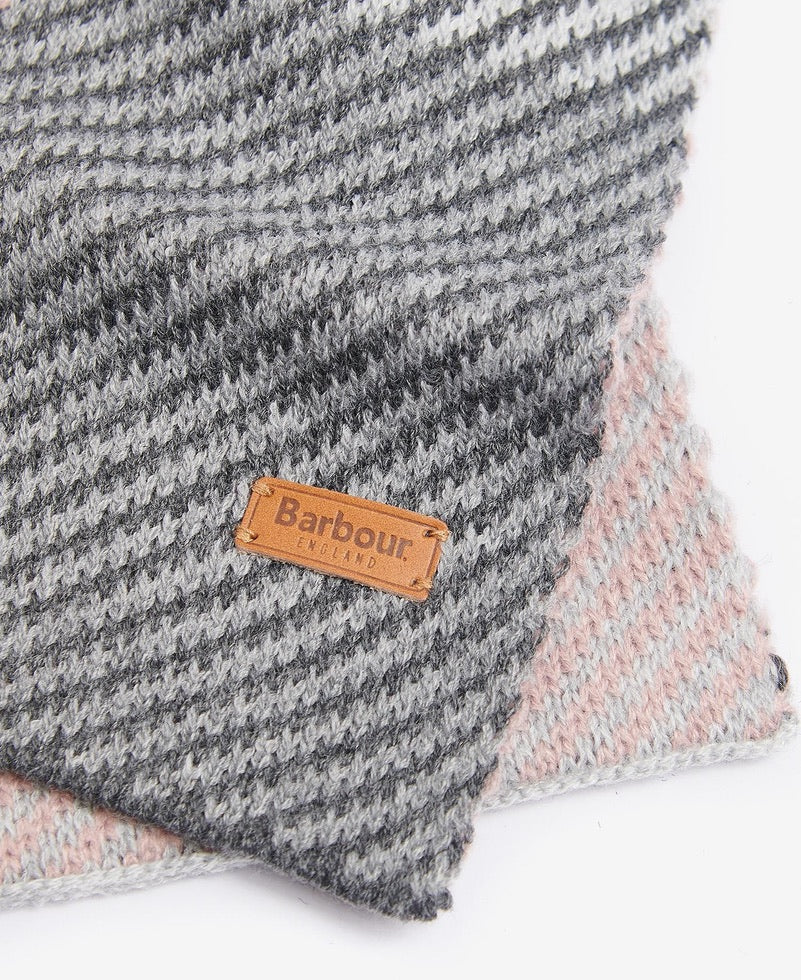 Barbour Nyla Beanie & Scarf Gift Set - Pearl Grey