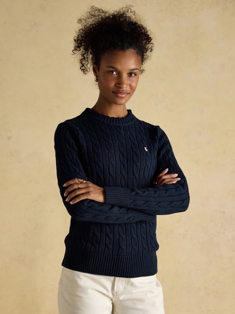 Joules Classic Cable Knit - Navy