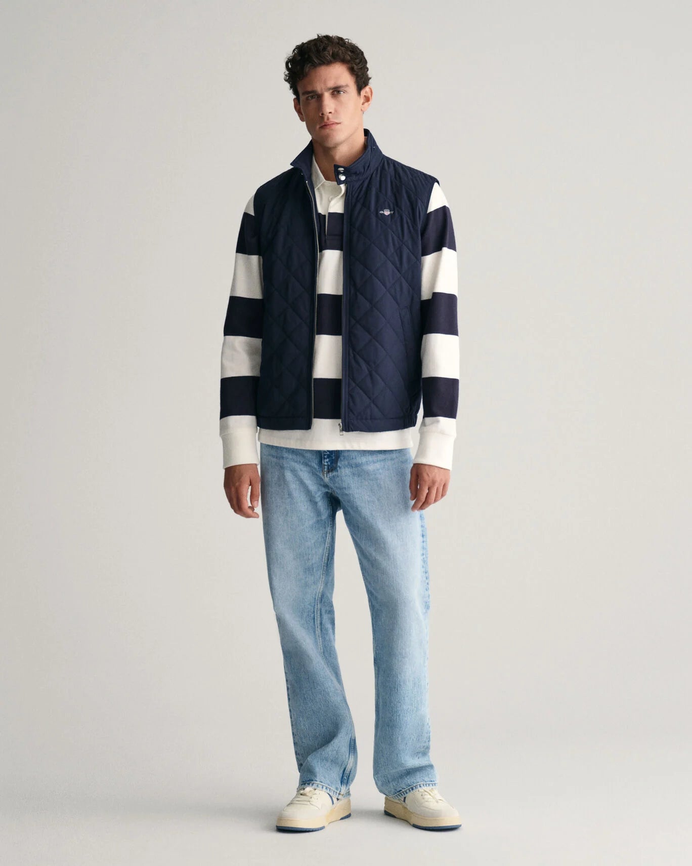 Gant Quilted Windcheater Vest - Evening Blue