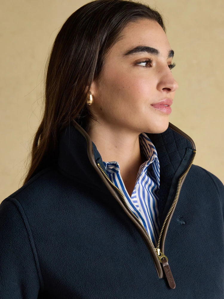 Joules Heritage Quarter Zip Fleece - Navy