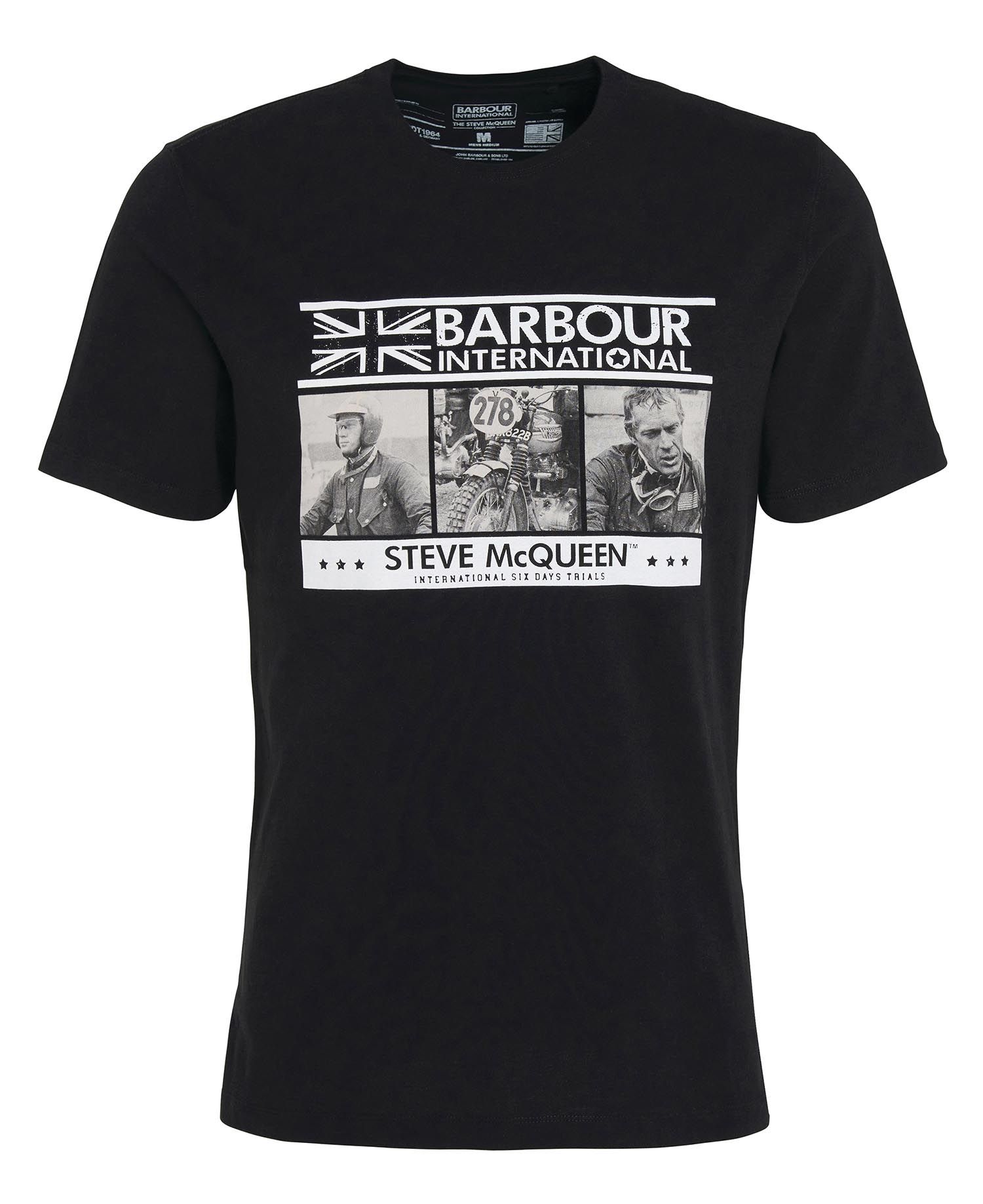 Barbour International SMQ Charge T-Shirt - Black
