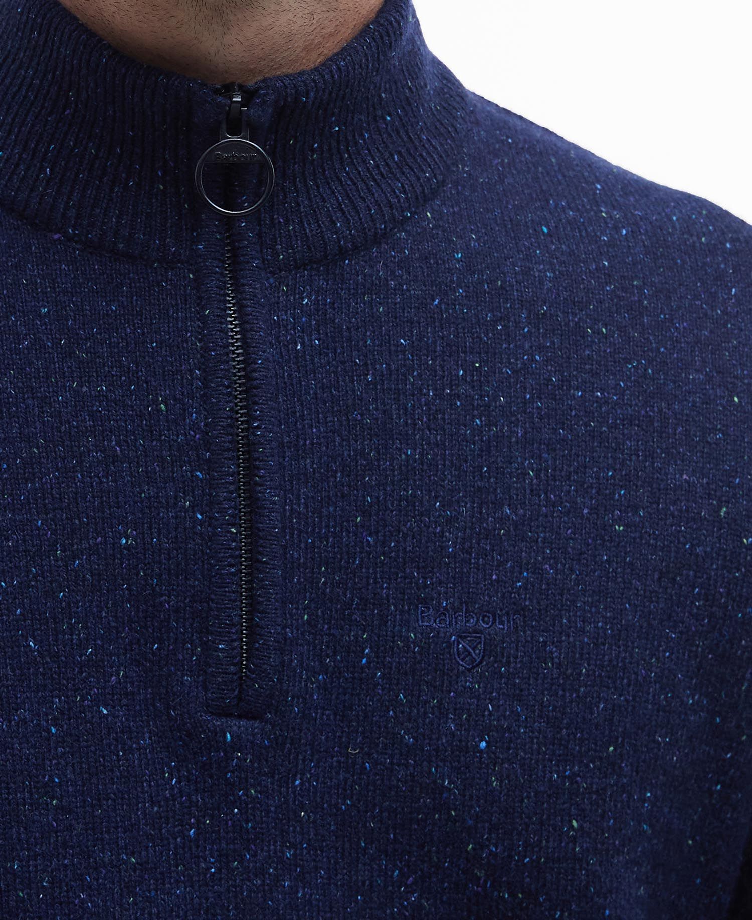 Barbour Tisbury Half Zip Jumper - Navy