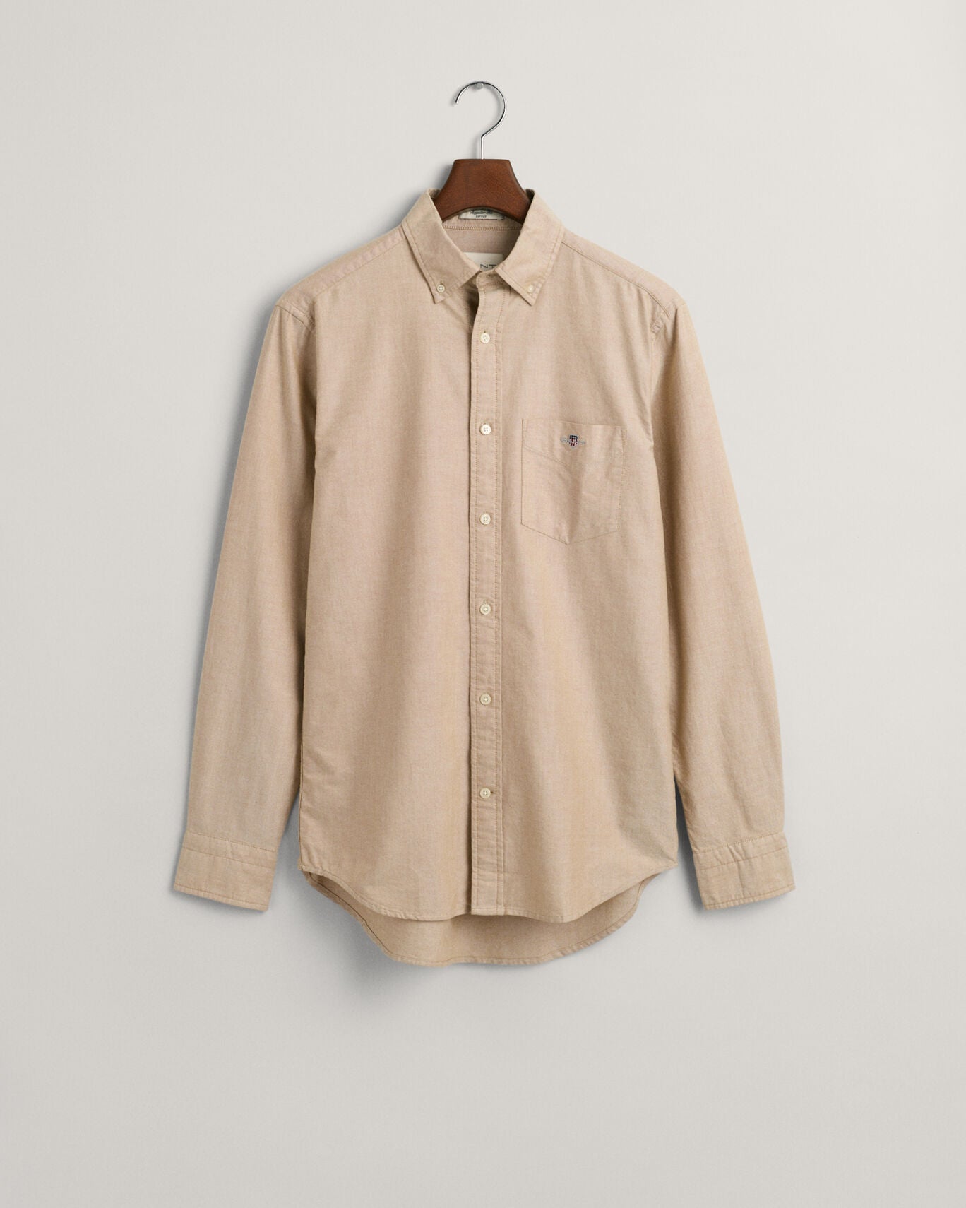 Gant Regular Fit Oxford Shirt - Woody Brown