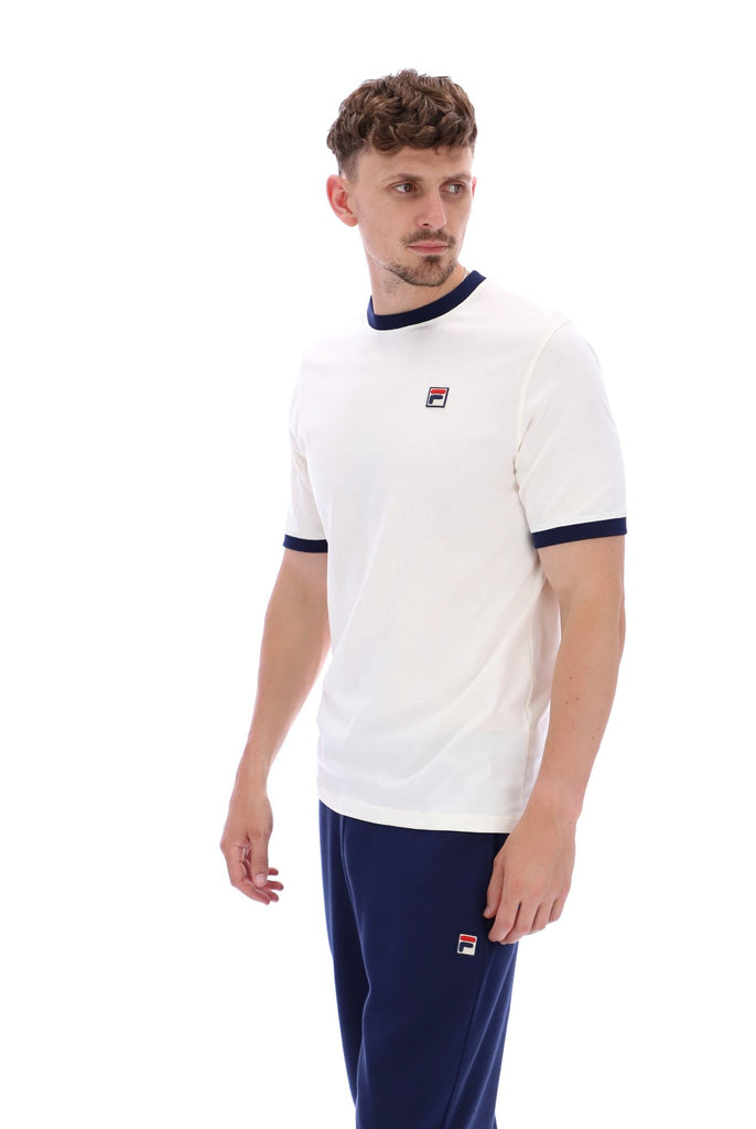 FILA Marconi T-shirt - White/Fila Navy