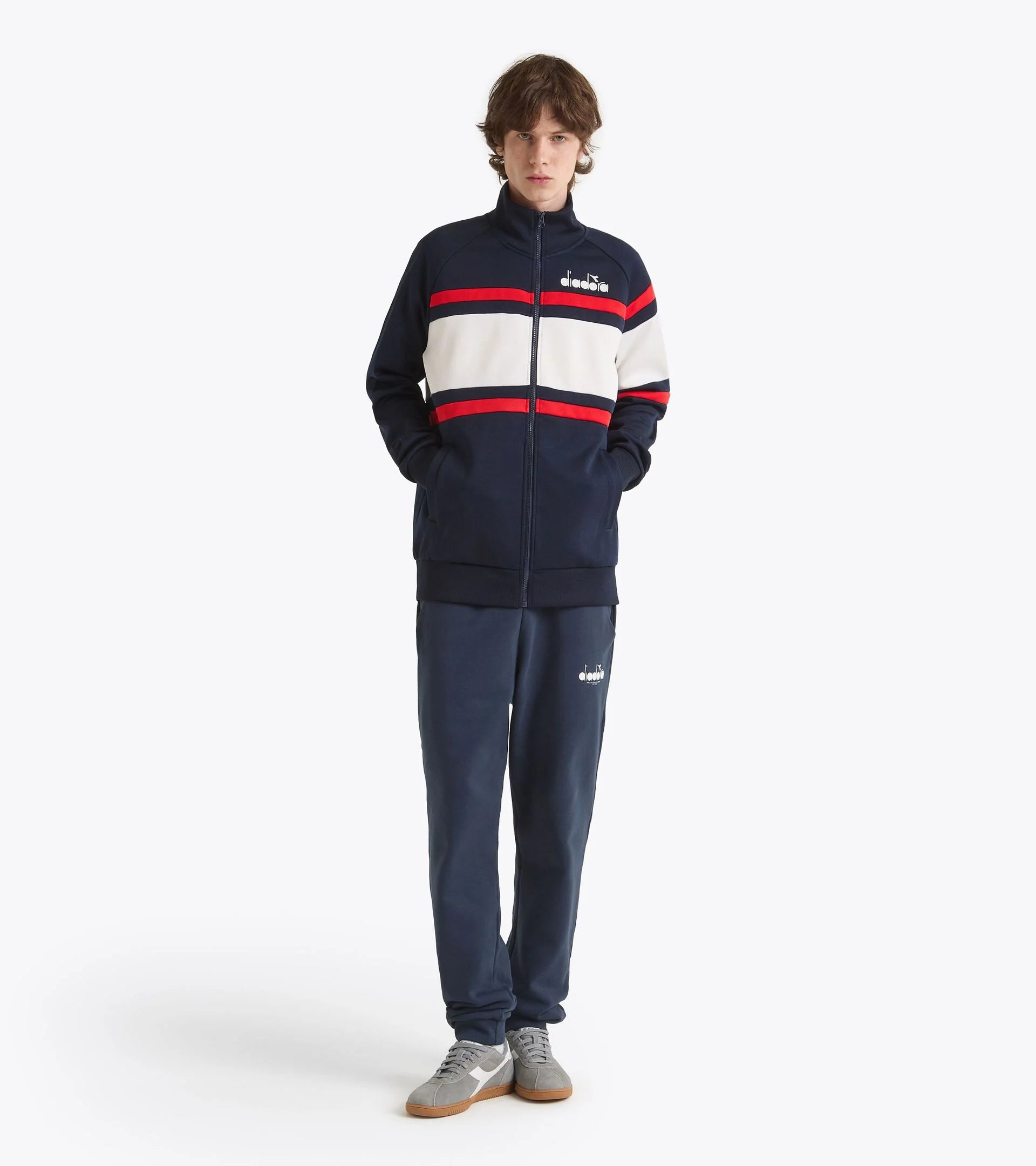 Diadora Track Top Jacket 80's - Blue Denim