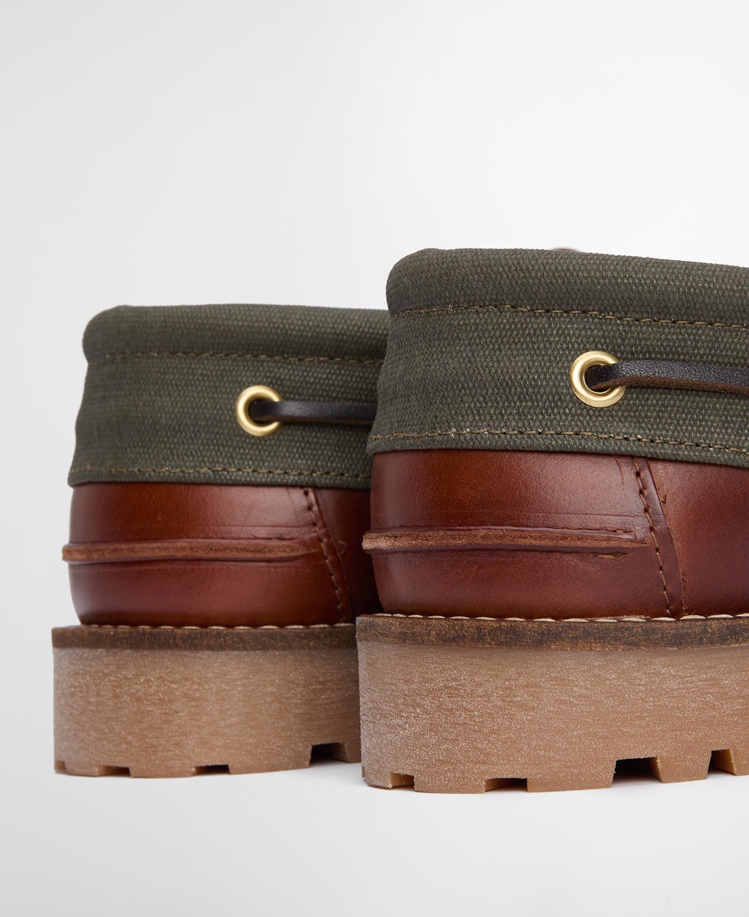 Barbour Re-Engineered Deck Boat Shoes - Mahogany
