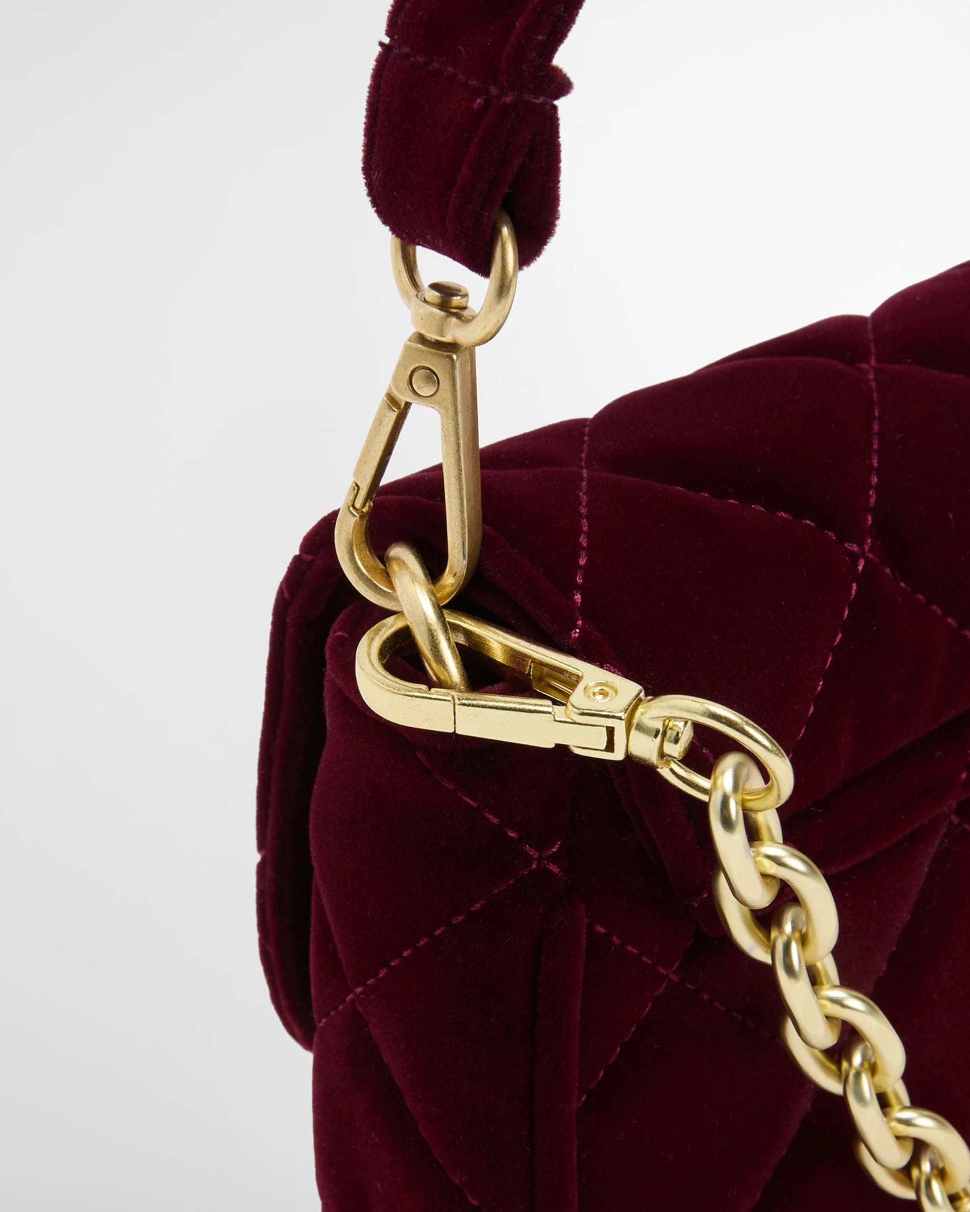 Barbour International Quilted Mini Soho Crossbody Bag - Velvet Burgundy