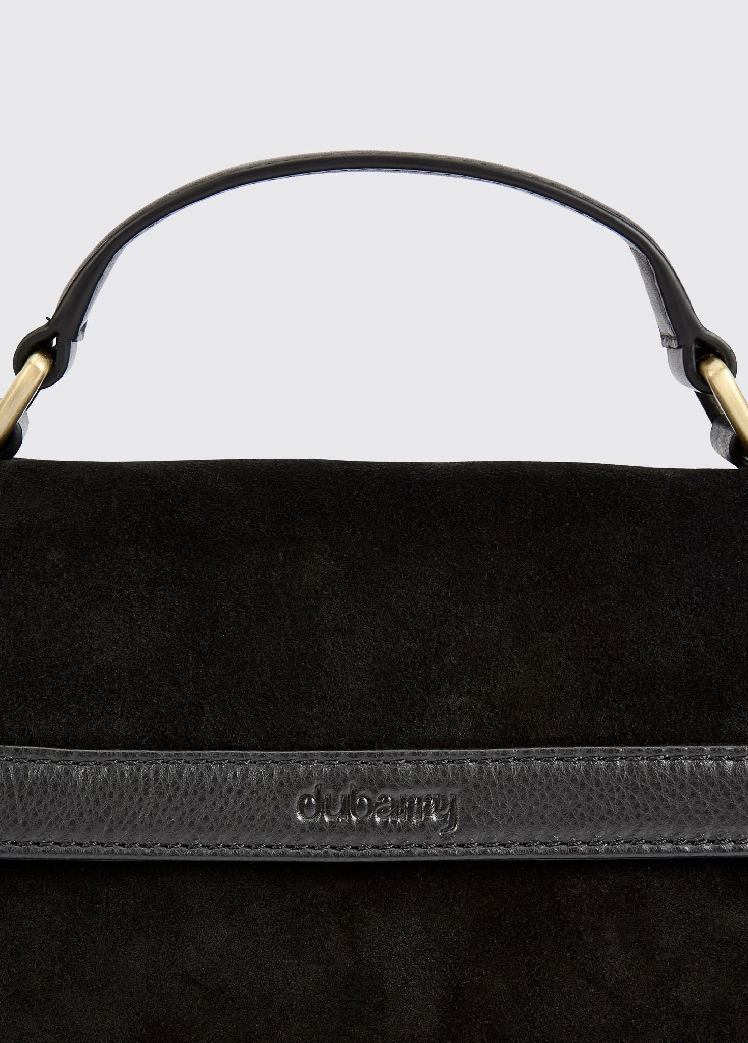 Dubarry Eadestown Structured handbag in suede and leather - Black