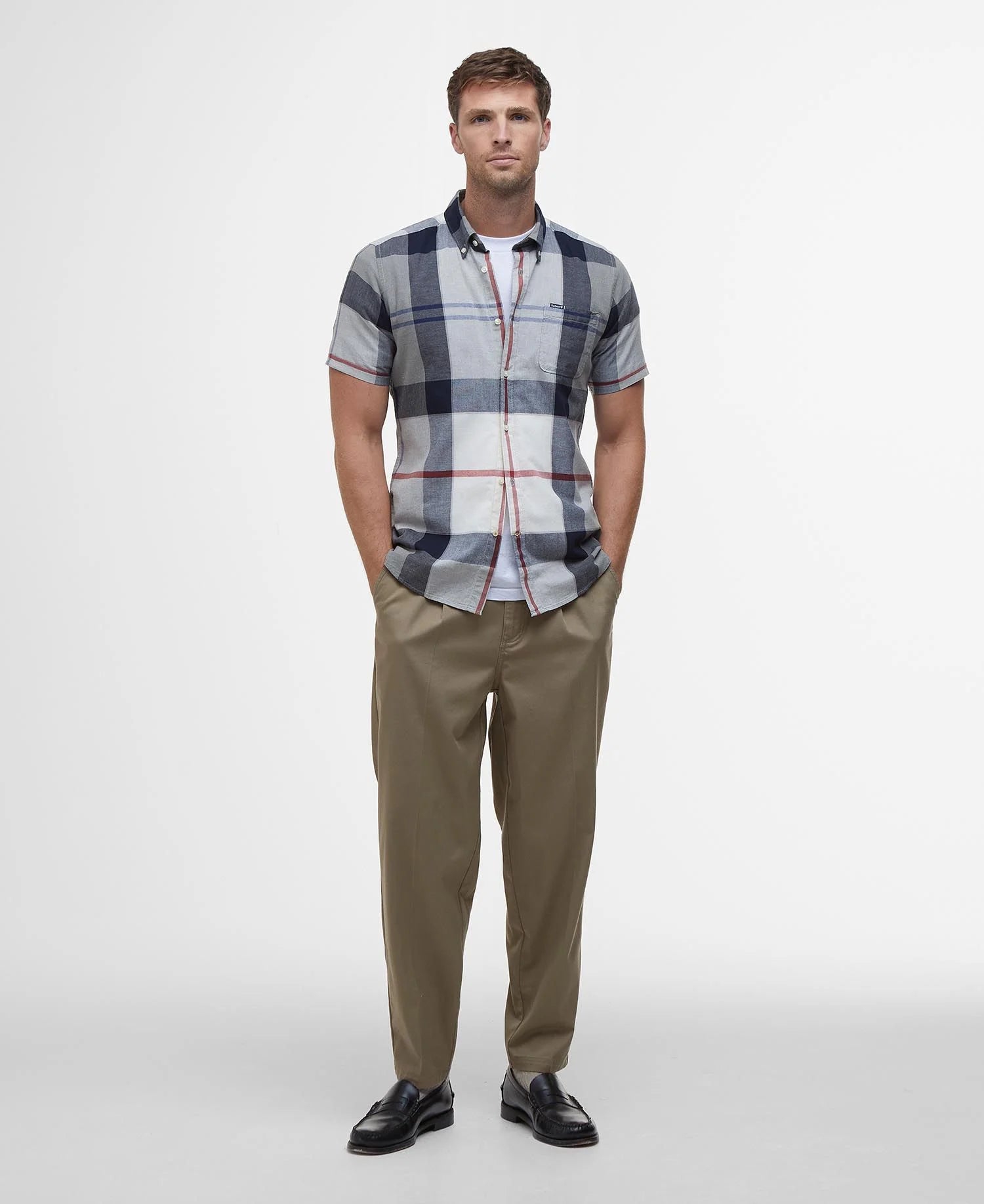 Barbour Doughill Short Sleeved Shirt - Bleached Pine Tartan