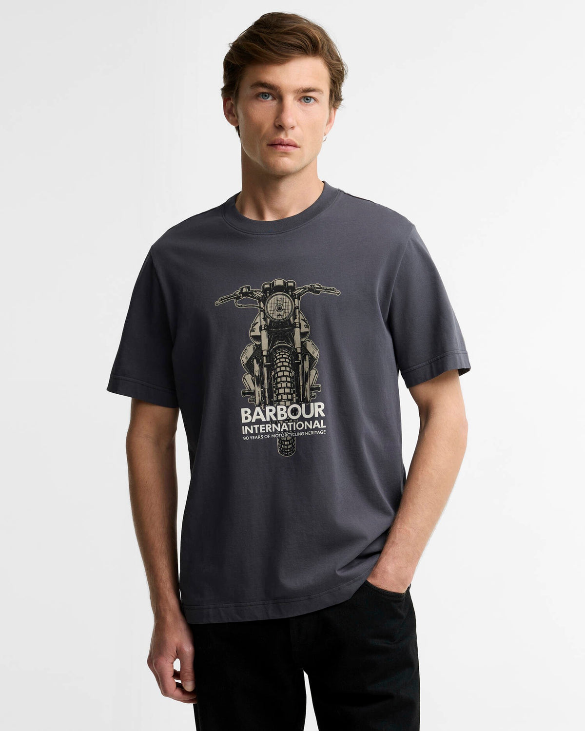 Barbour International Causey T-Shirt - Asphalt