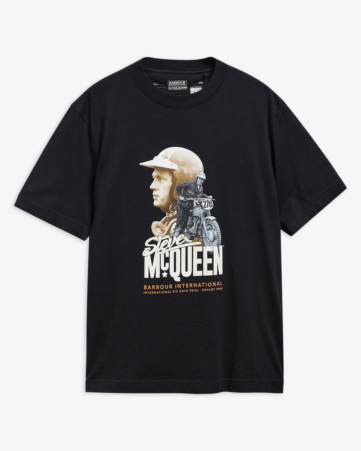 Barbour International SMQ Rainey Graphic T-Shirt - Black
