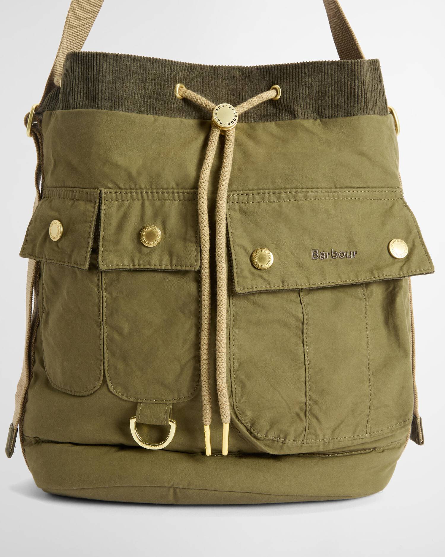 Barbour Mia Drawsting Tote Bag - Dusky Green