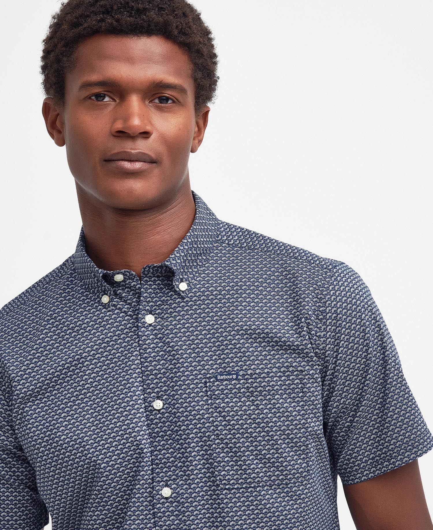 Barbour Shell Short Sleeved Shirt - Navy