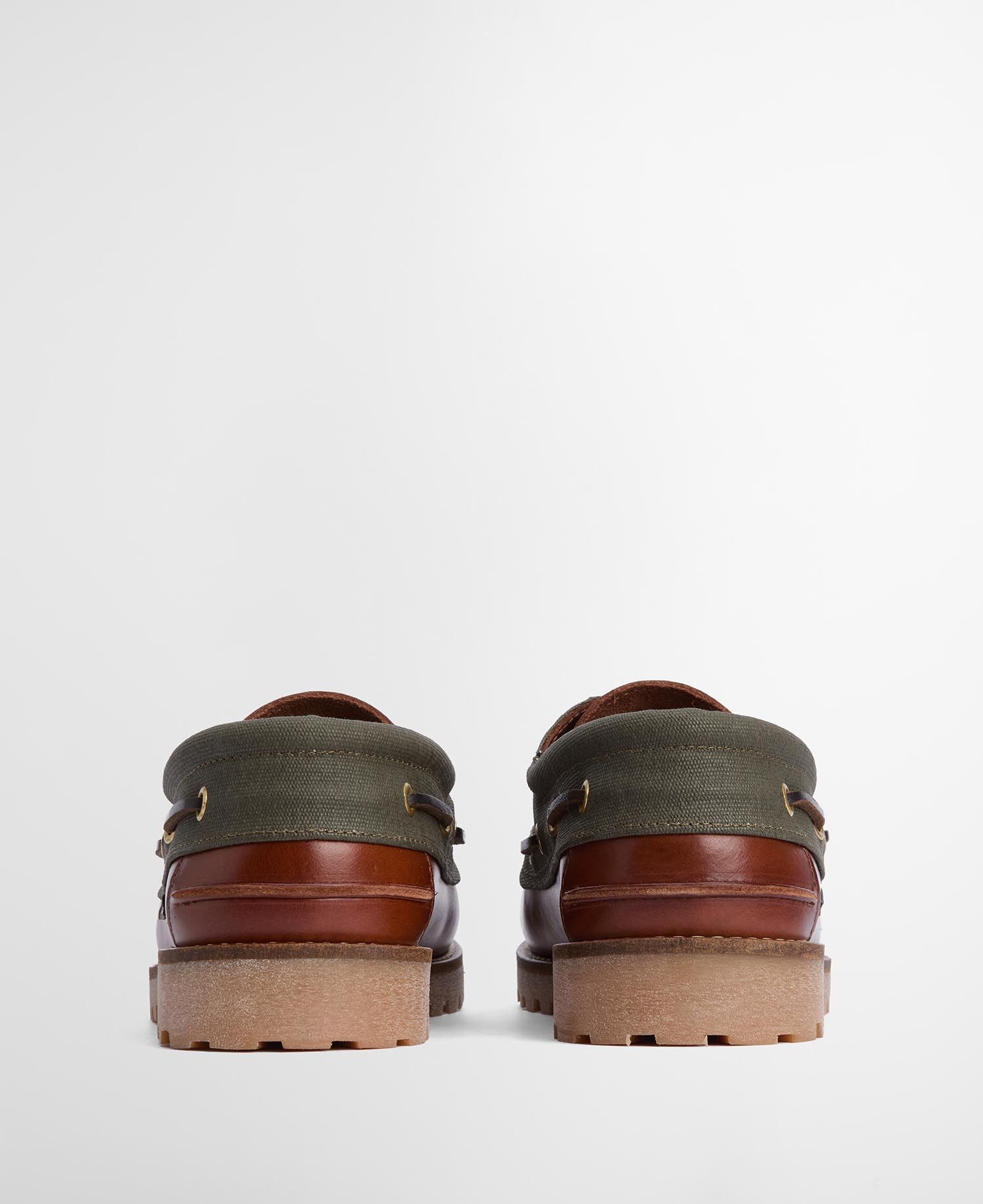Barbour Re-Engineered Deck Boat Shoes - Mahogany
