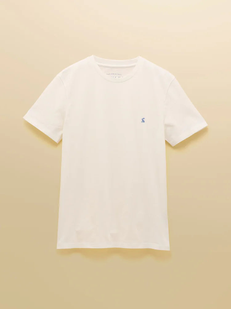 Joules Everyday White Classic Fit Cotton T-Shirt