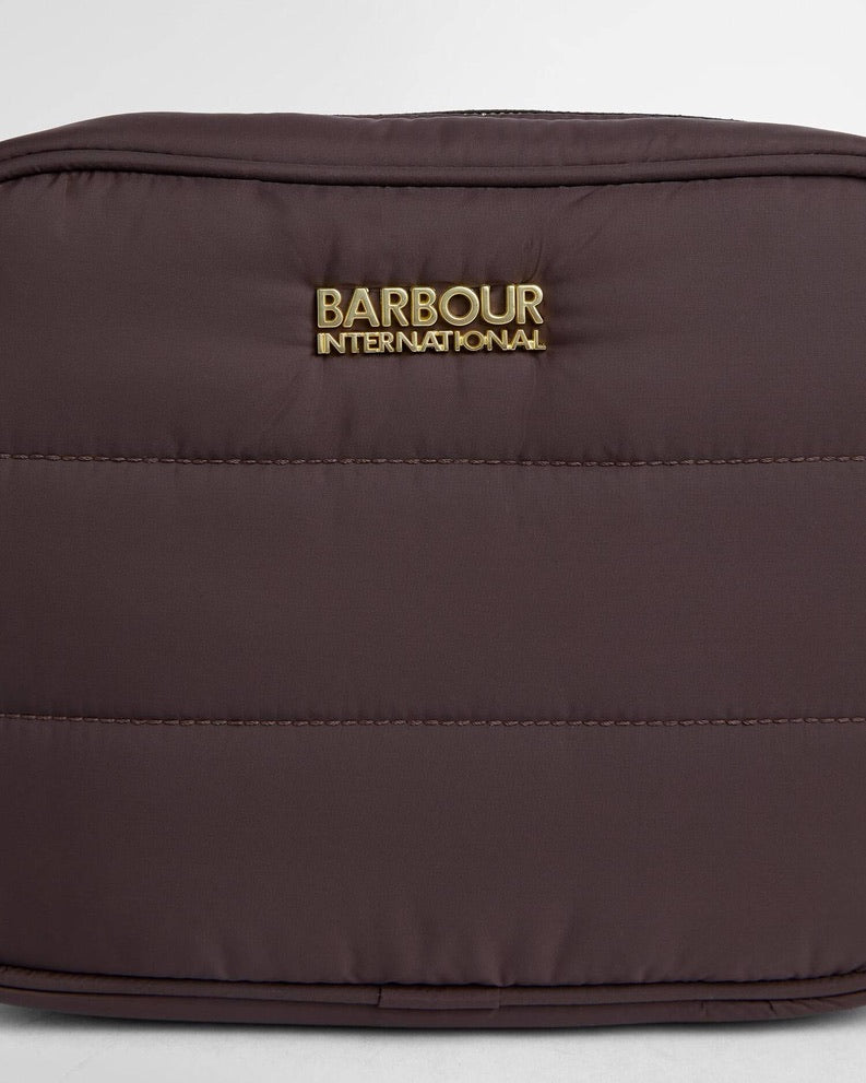 Barbour International Monaco Baffle Quilt Crossbody Bag - Truffle