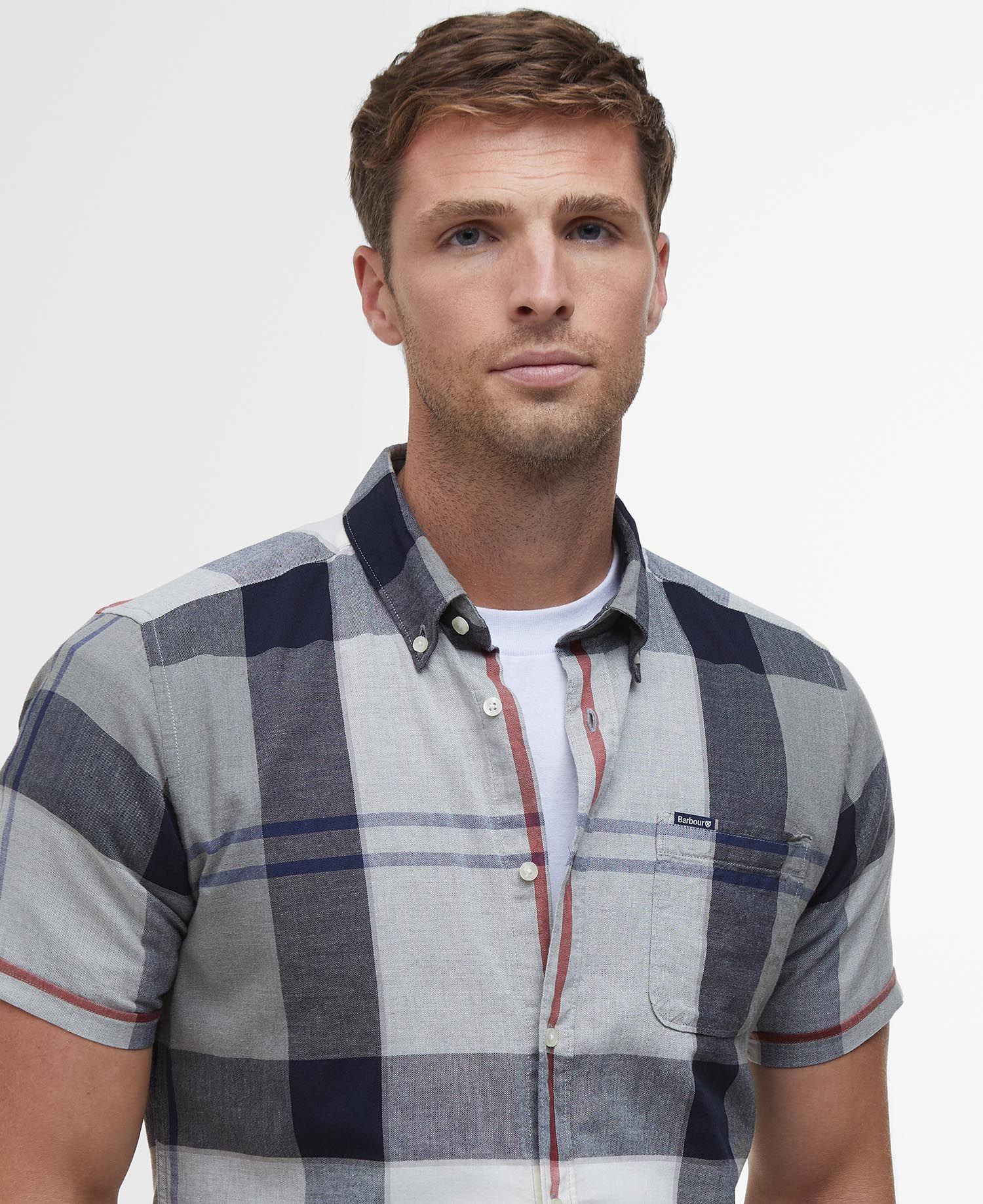 Barbour Doughill Short Sleeved Shirt - Bleached Pine Tartan