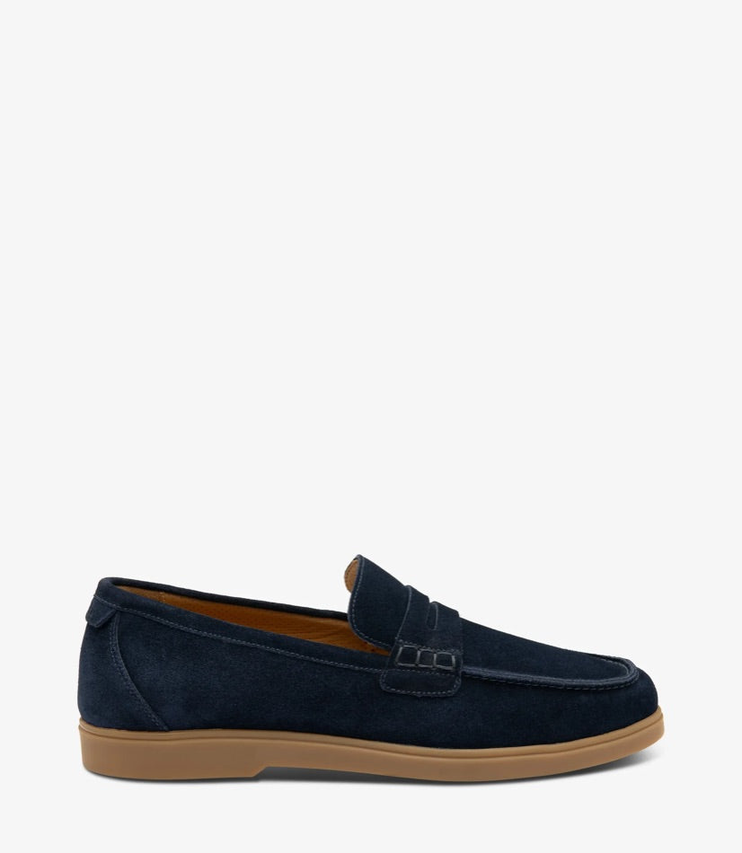 Loake Lucca Shoes - Navy Suede
