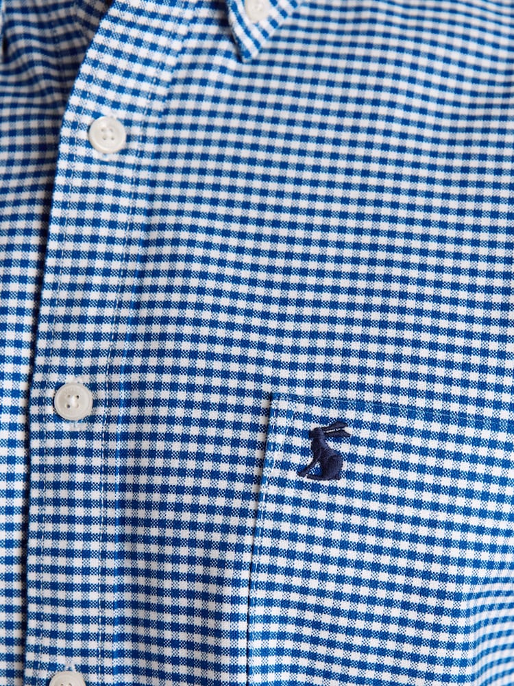 Joules Oxford Long Sleeved Blue Check Shirt