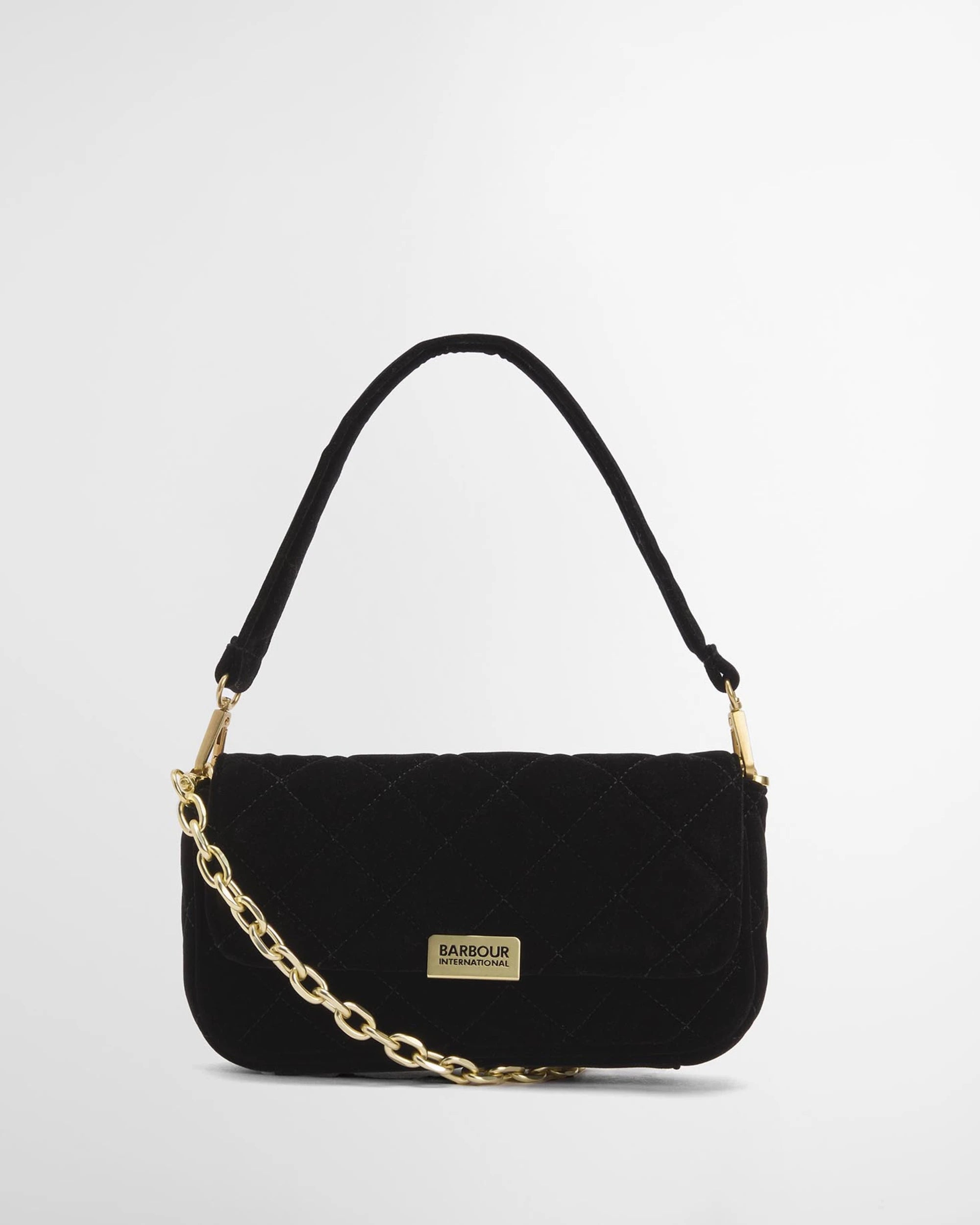 Barbour International Quilted Mini Soho Crossbody Bag - Velvet Black
