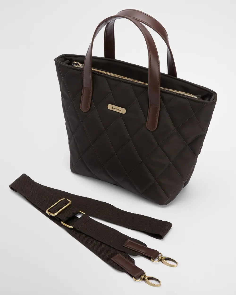 Barbour Mini Quilted Tote Bag - Olive