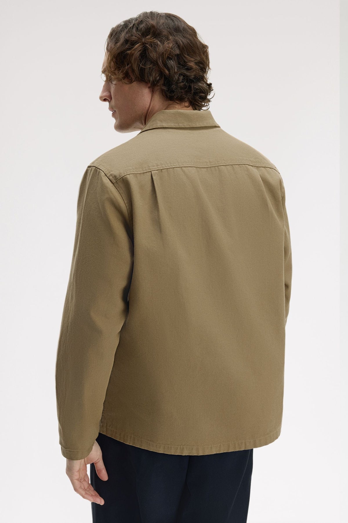 Fred Perry Canvas Overshirt - Bronze