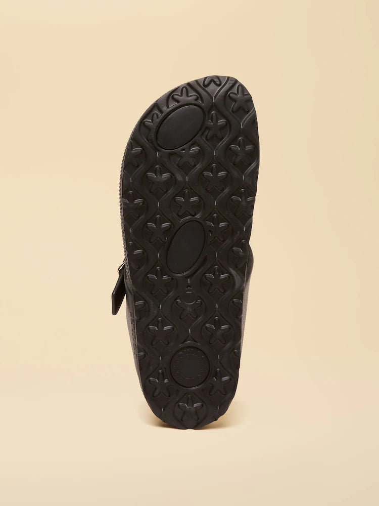 Joules Soleil Black Buckle Flip Flop