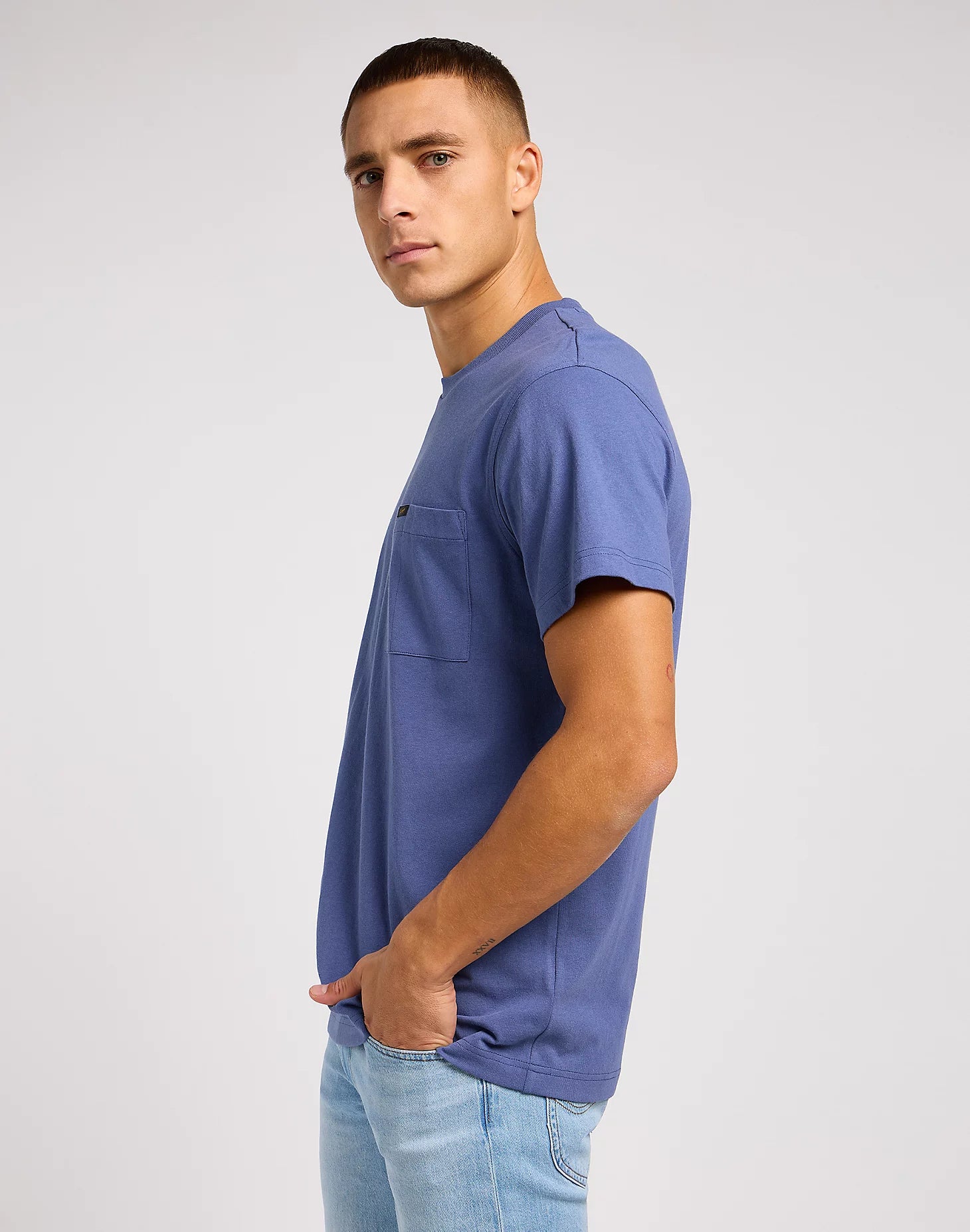 Lee Relaxed Pocket Tee - Surf Blue