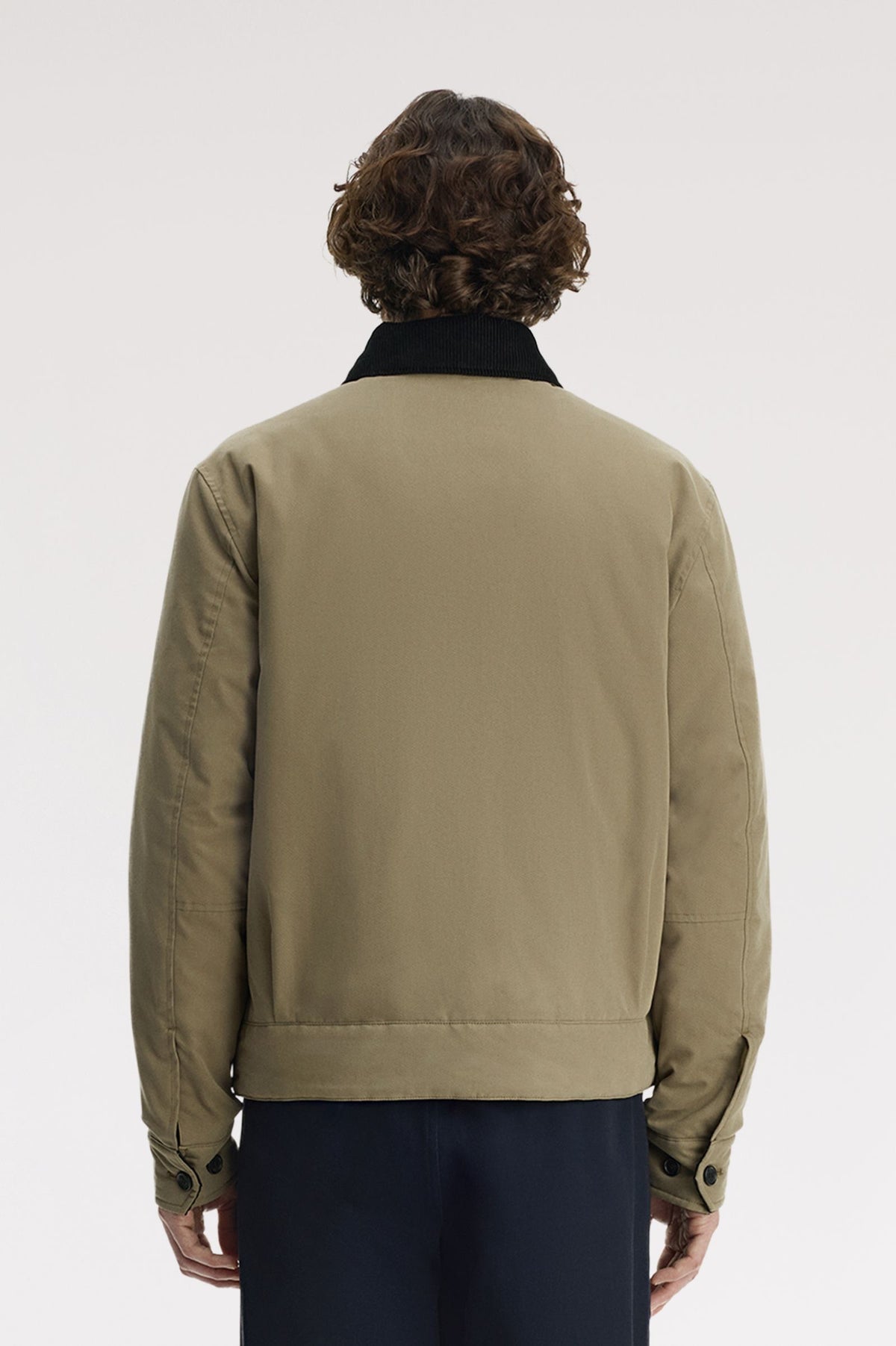 Fred Perry Cotton Caban Jacket - Golden Khaki