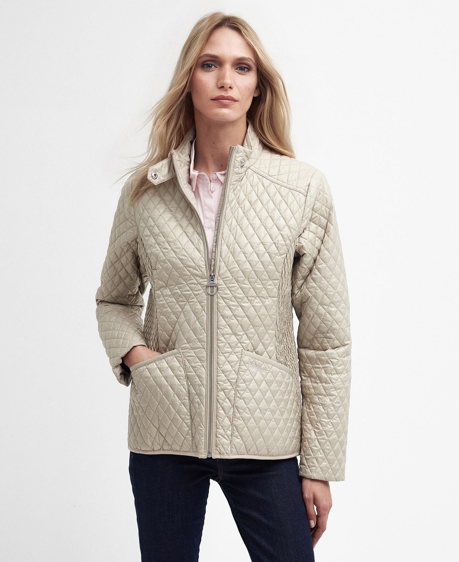 Barbour Swallow Quilted Jacket - Light Sand