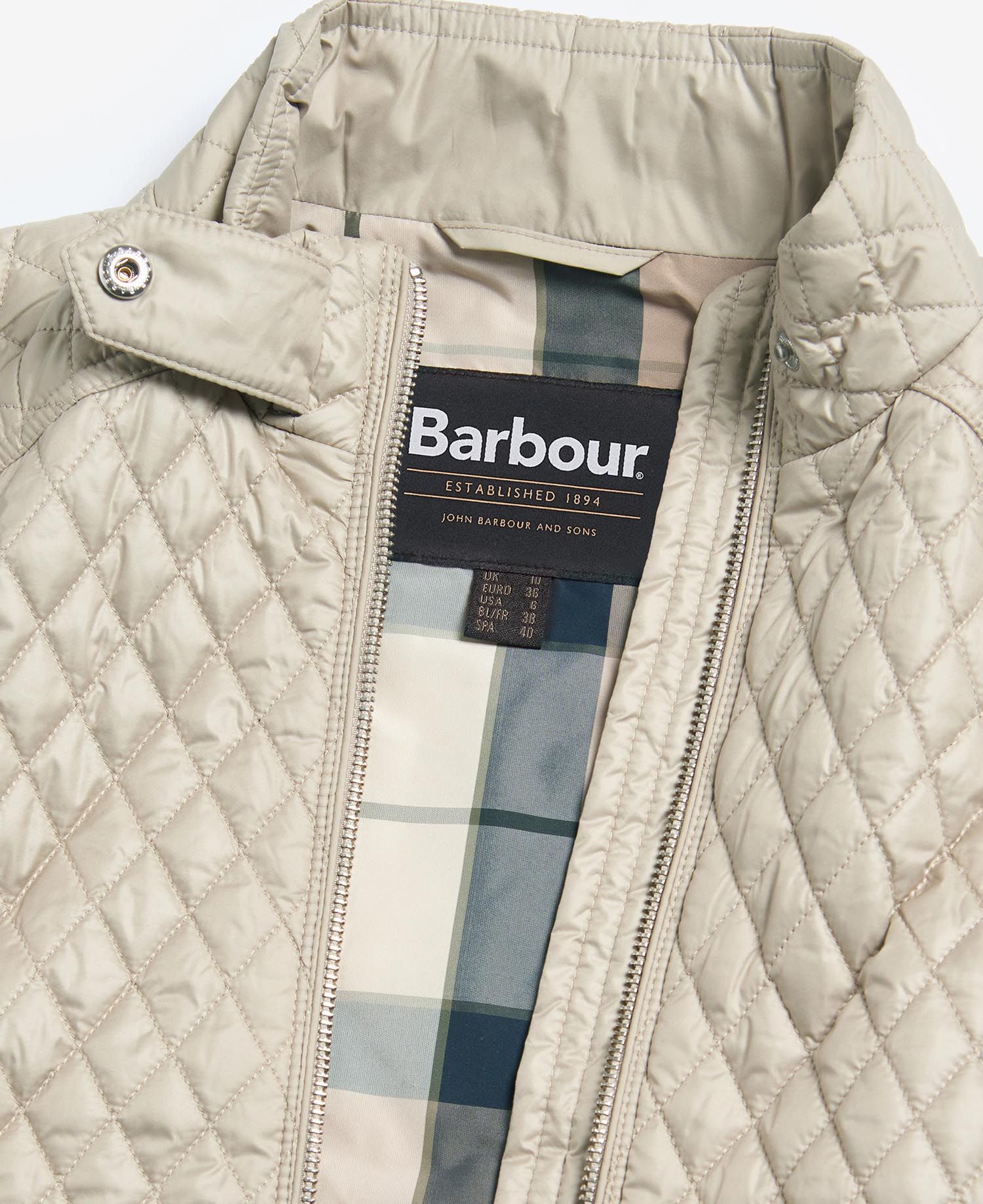 Barbour Swallow Quilted Jacket - Light Sand