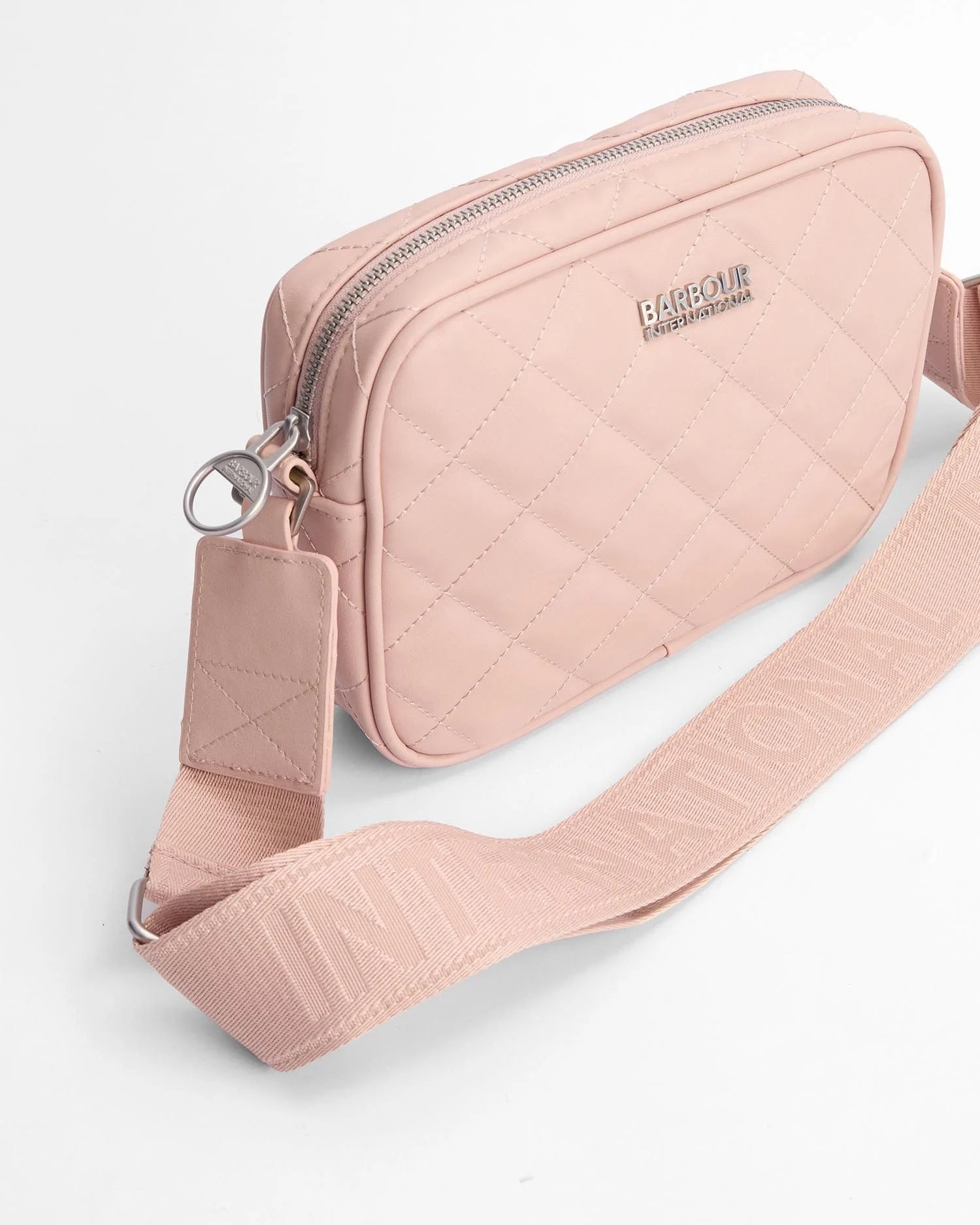Barbour International Quilted Sloane Crossbody Bag - Pale Mauve