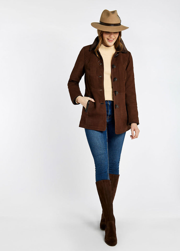 Dubarry Clarke Womans Leather Jacket - Walnut